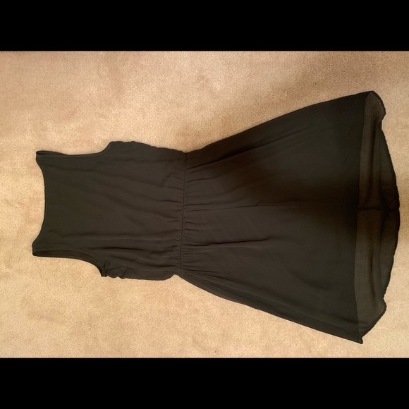 ONLY brand grey sheer high-low dress - Picture 2 of 2